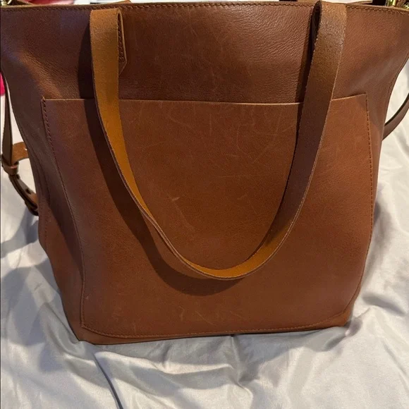 Madewell Brown Leather Tote - Picture 4 of 8